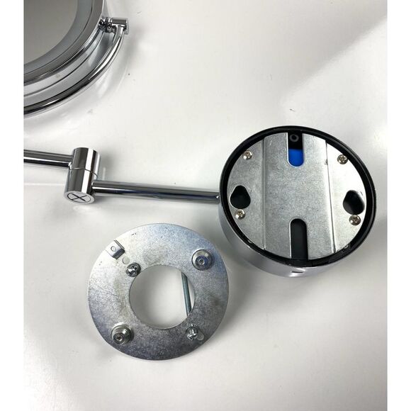 Sharper Image Wall Mounted Lighted Sensor Two Sided Makeup Mirror Chrome Finish - Picture 10 of 10